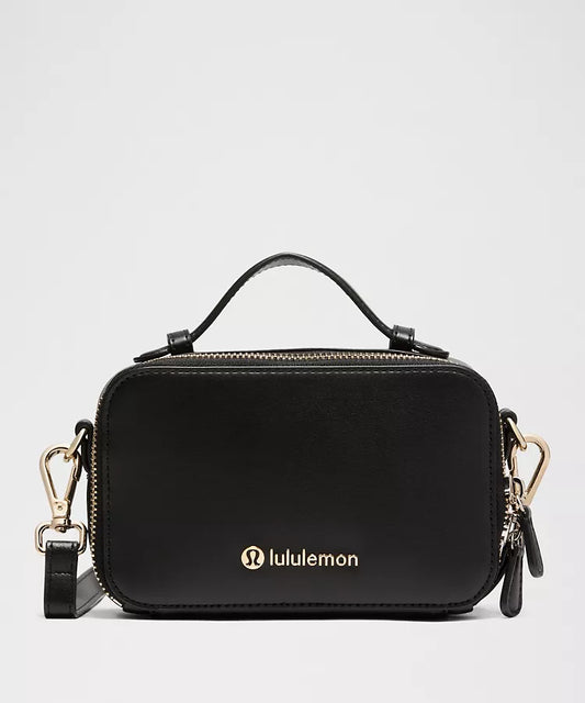 Leather Alternative Camera Crossbody Bag