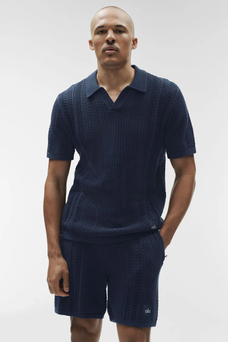 Set Coastline Knit Sleeve Polo