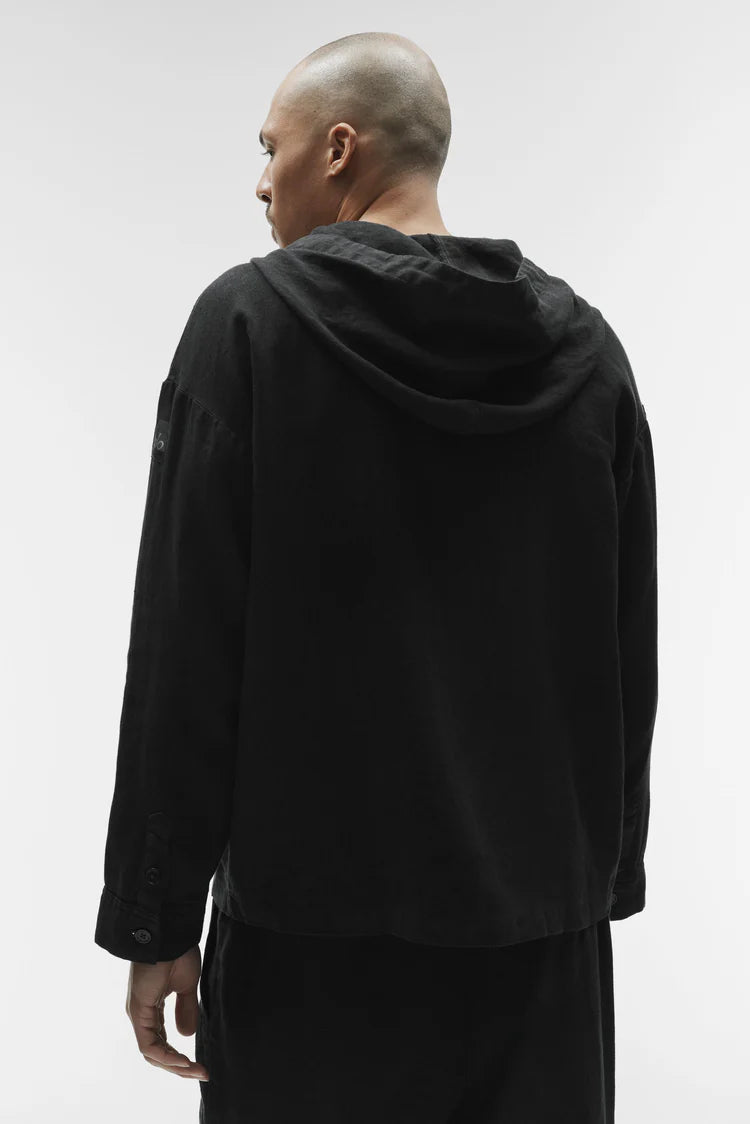 Linen Days Button Up Hoodie
