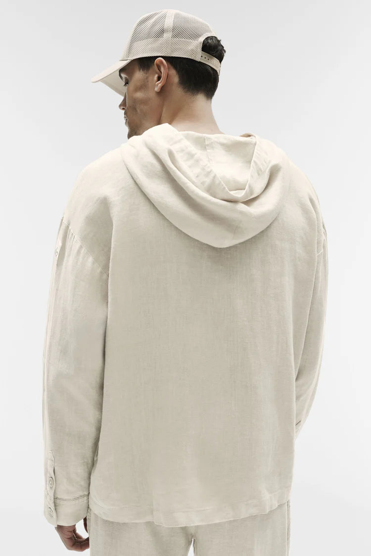 Set Linen Days Button Up Hoodie