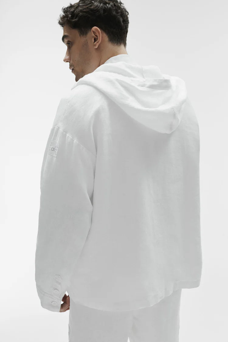 Linen Days Button Up Hoodie