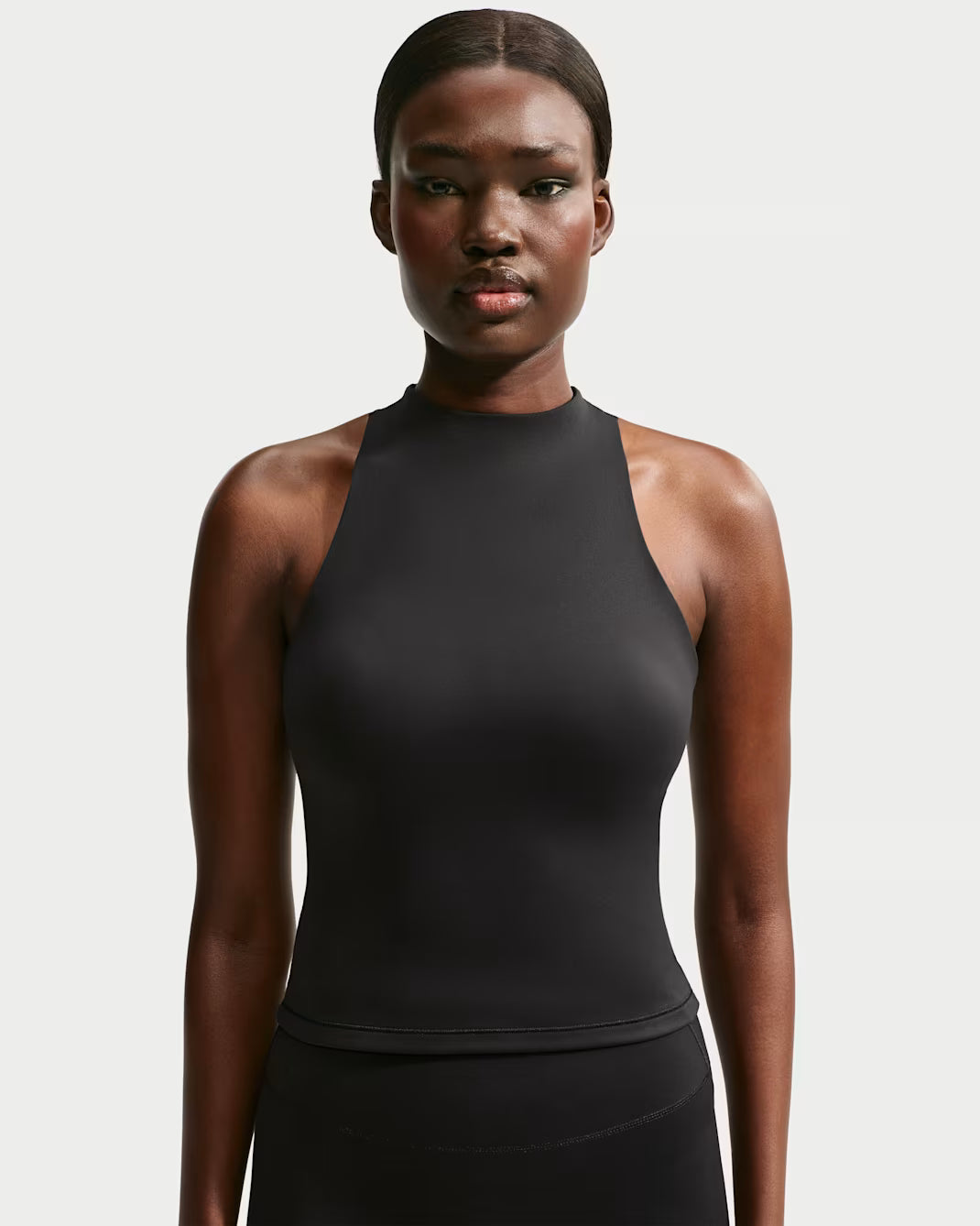 Matte Mock Neck Racer Tank
