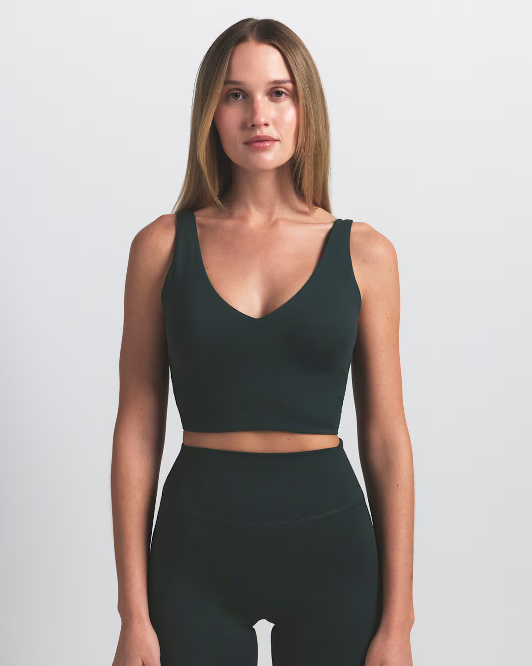 Matte V-Neck Longline Bra