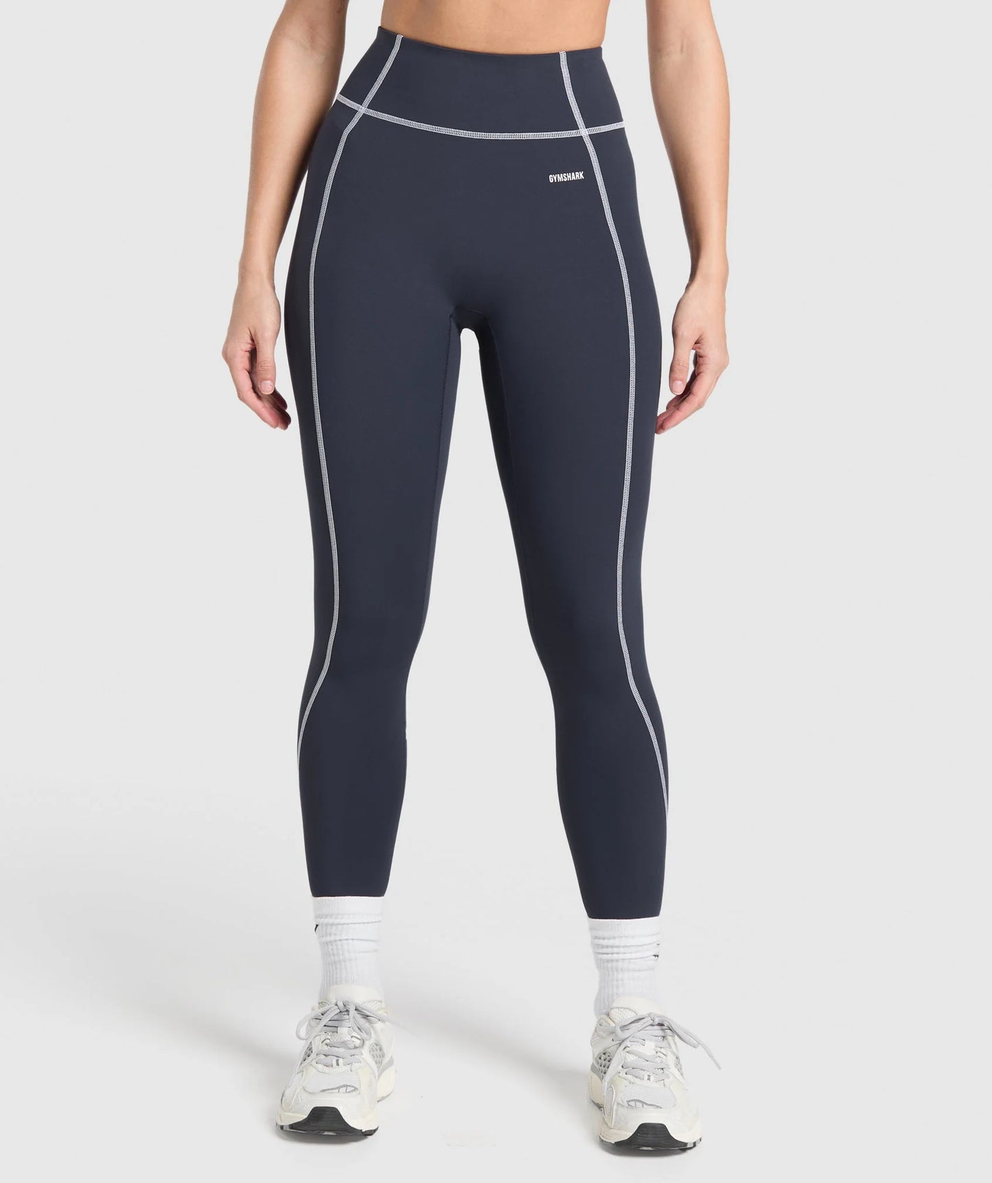 Retro Contrast Stitch Leggings