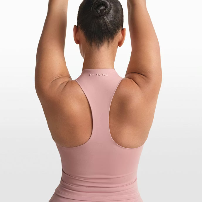 Matte Mock Neck Racer Tank