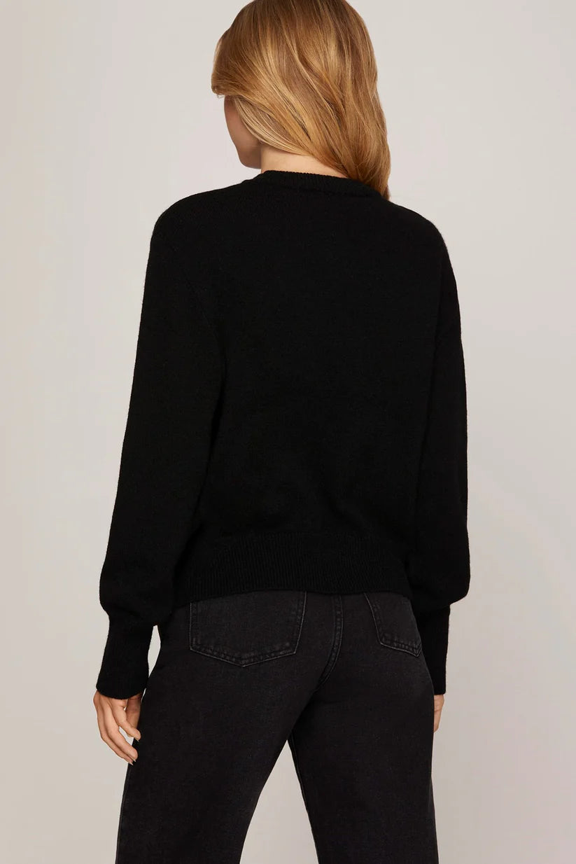 Sequin Ribbons Sweater