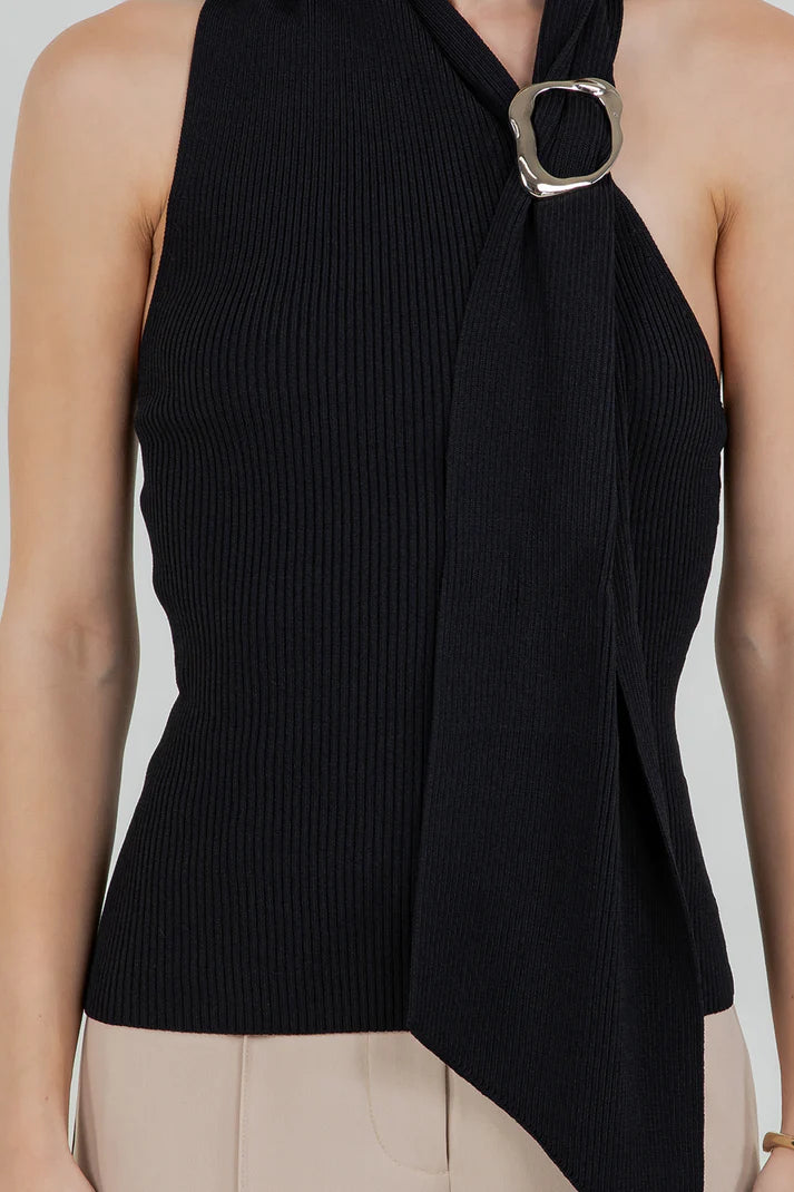 Knited One Shoulder Top