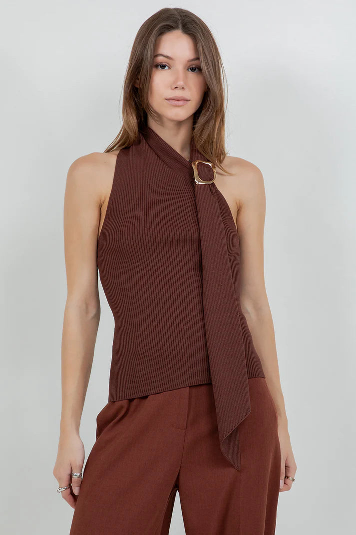 Knited One Shoulder Top