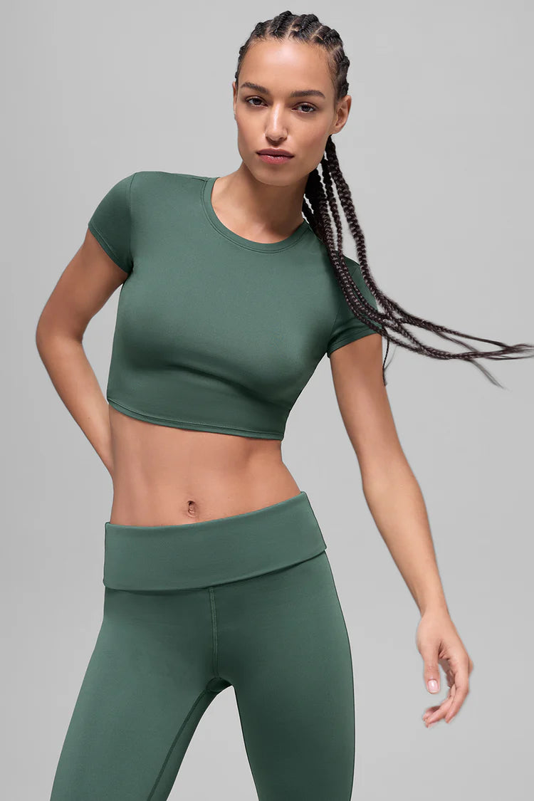 Alosoft Crop Finesse Short Sleeve