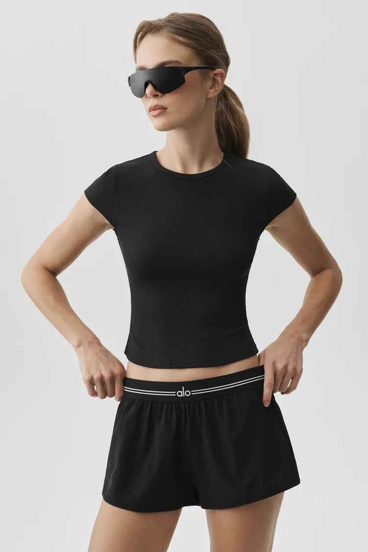 Ribbed Modal Cap Sleeve Top
