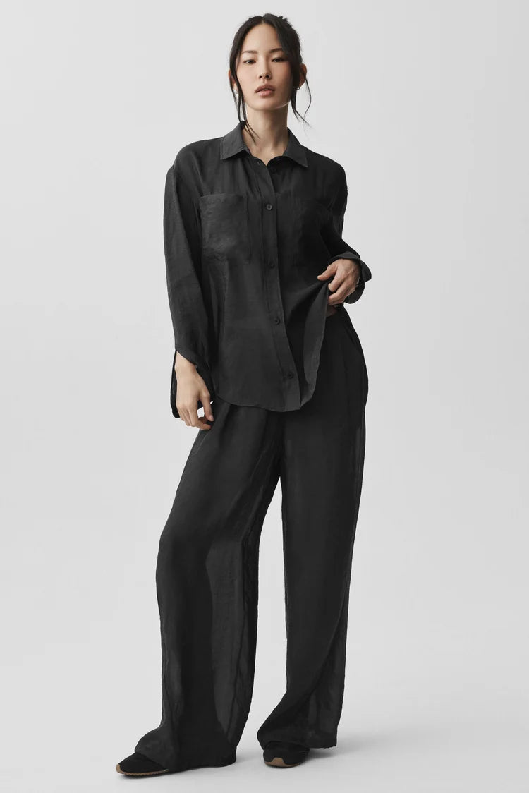 Set Semi-Sheer Golden Hour High-Waist Straight