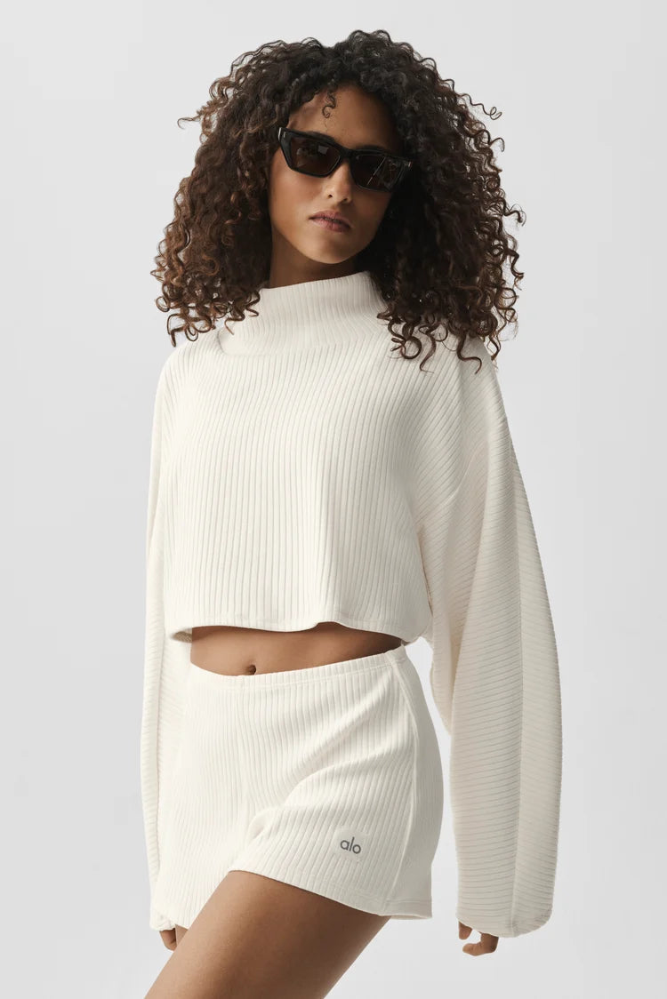 Ribbed Cropped Reset Long Sleeve