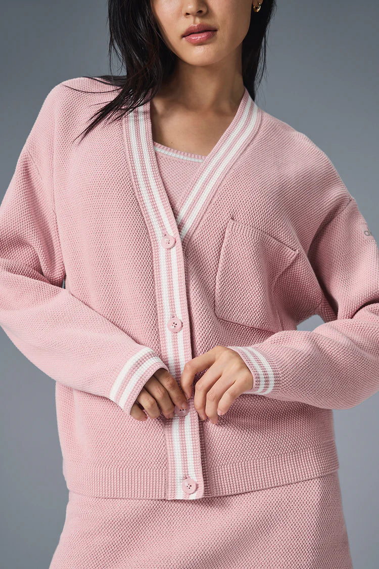 Tennis Club Sweater Knit Cardigan