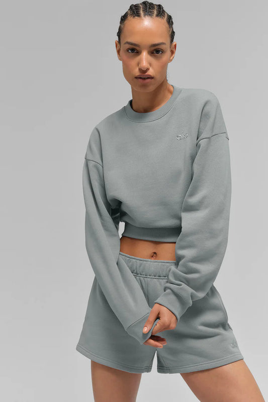 Cropped Accolade Crewneck