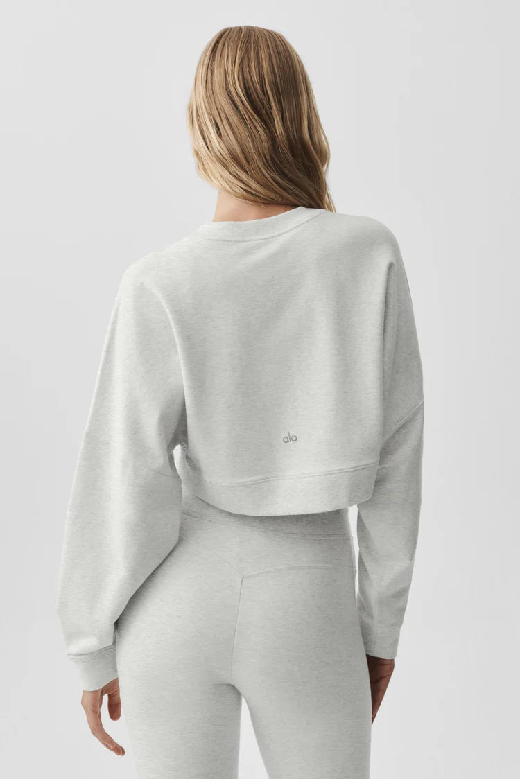 Cropped Sway Crew Neck Pullover