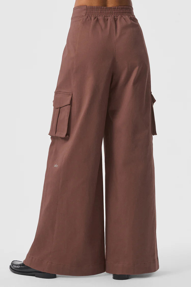 High-Waist Show Off Cargo Wide Leg Trouser (Long)