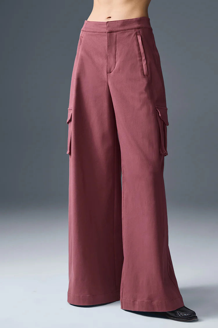 High-Waist Show Off Cargo Wide Leg Trouser (Long)