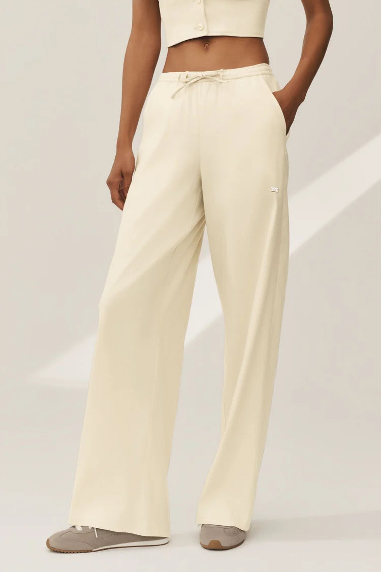Linen Blend Riviera Wide Leg Pant