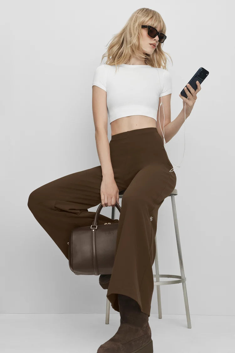 Airbrush High-Waist Wide Leg Pant (Regular)