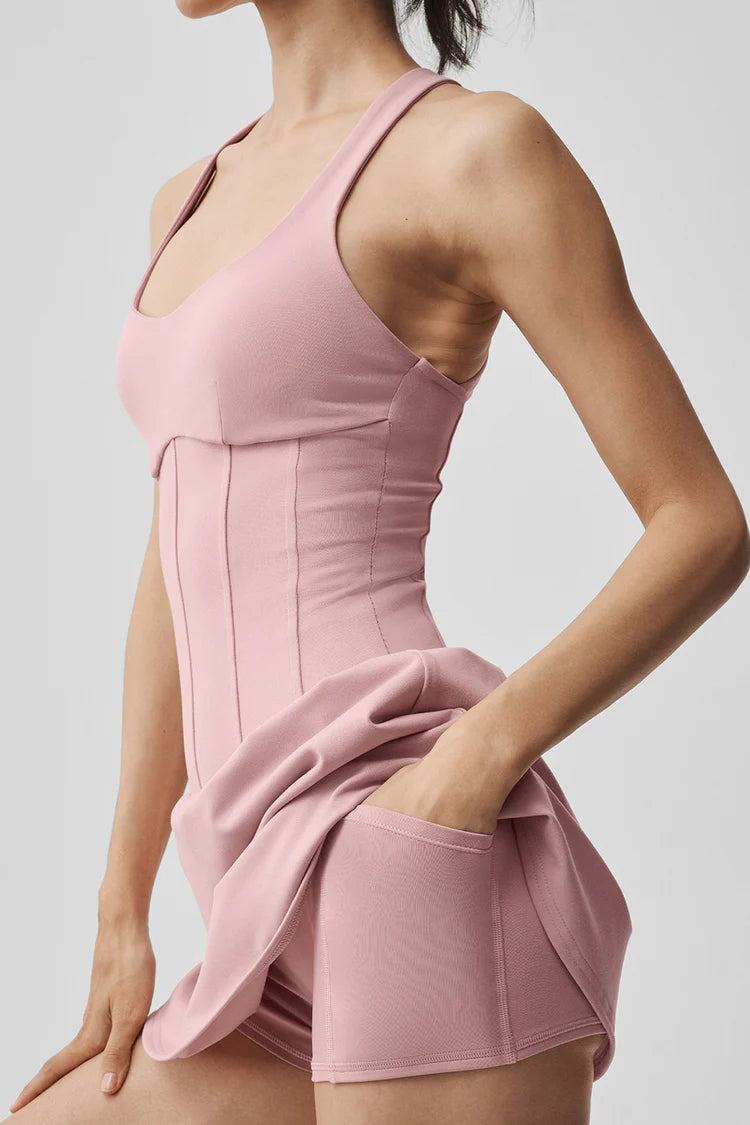 Airbrush Sparks Fly Corset Tennis Dress