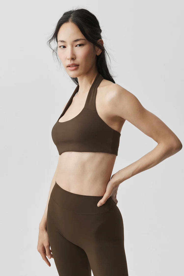 ALO Softsculpt Feel The Heat Halter Bra