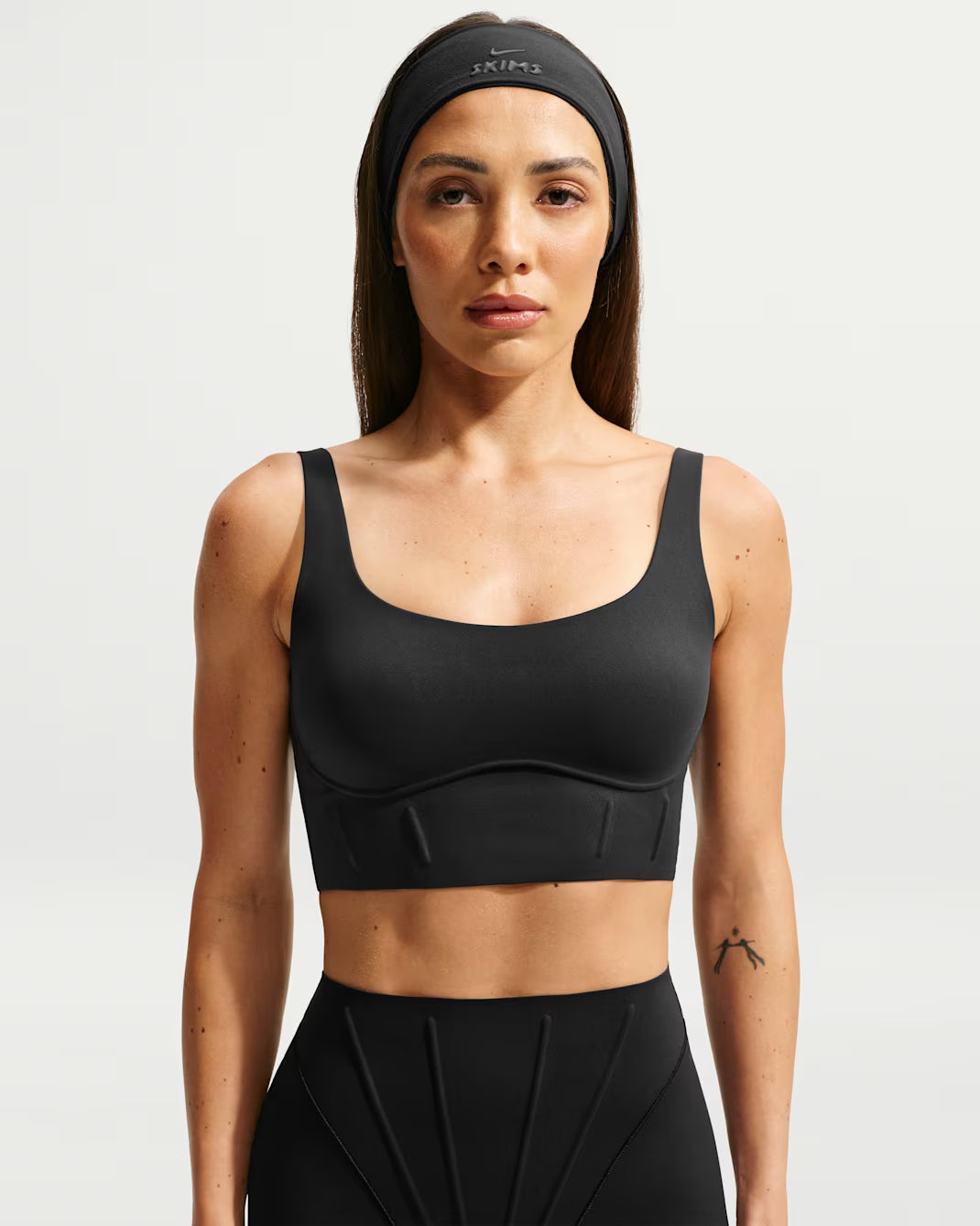 Matte Long-Line Corset Bra