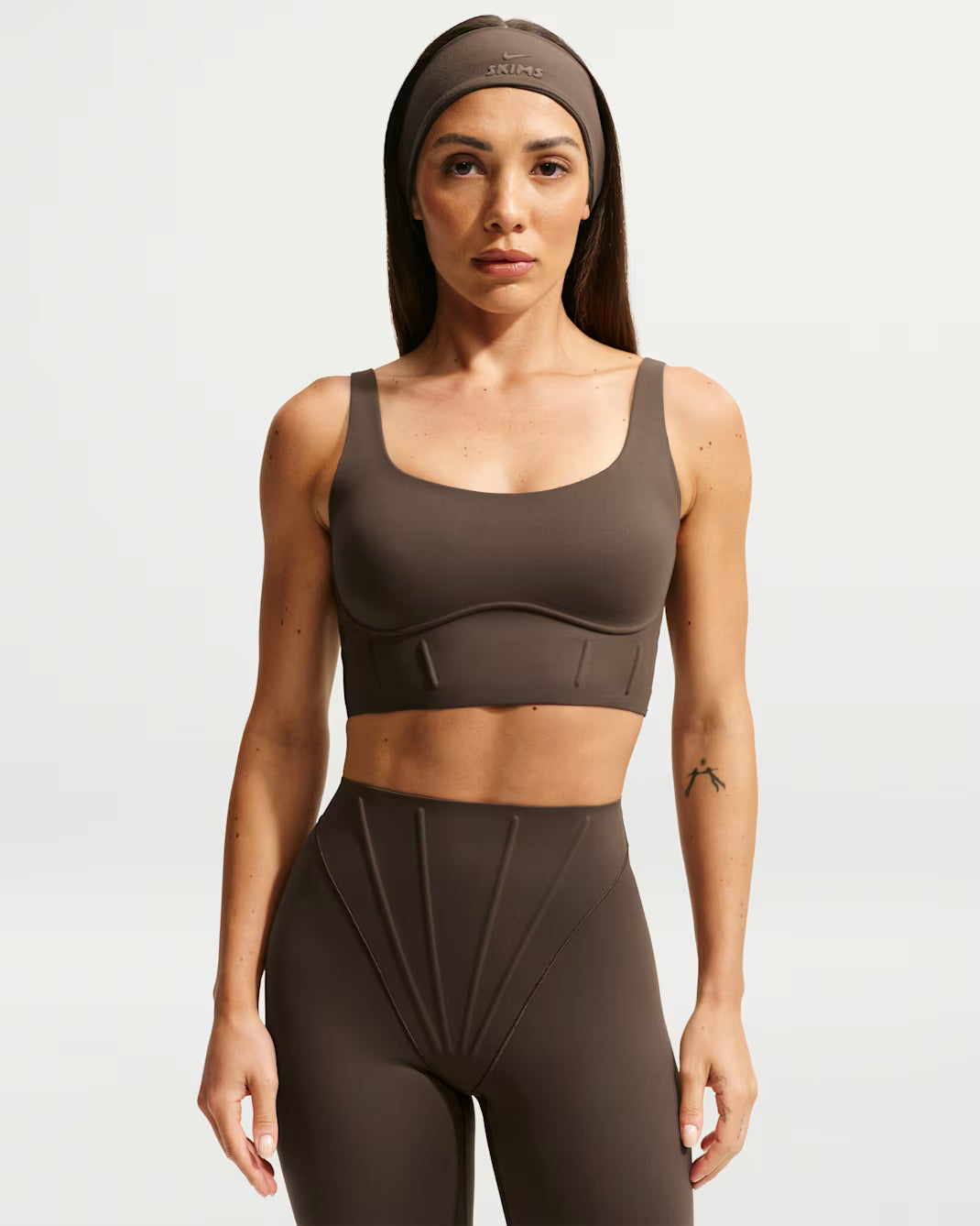 Matte Long-Line Corset Bra