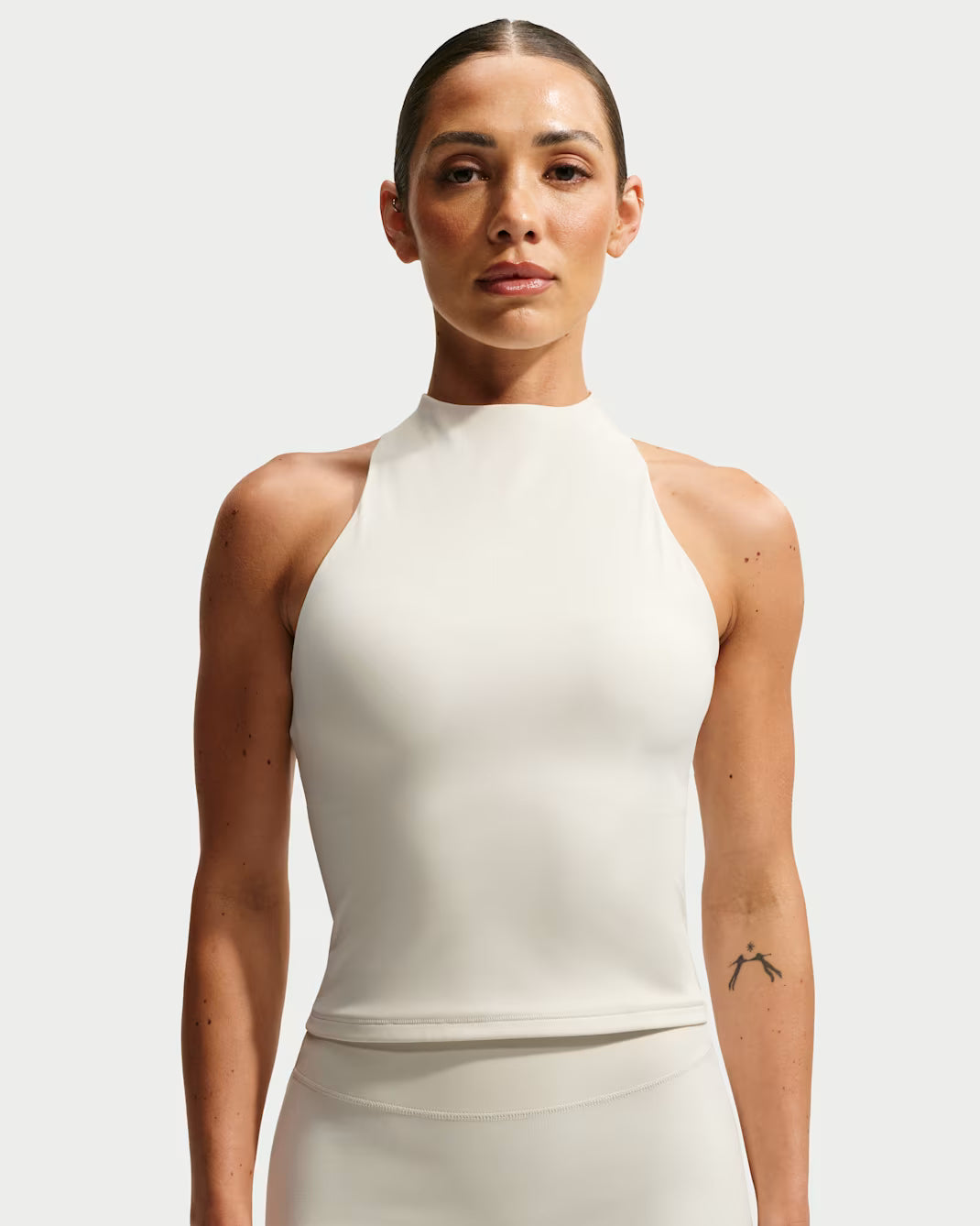 Matte Mock Neck Racer Tank