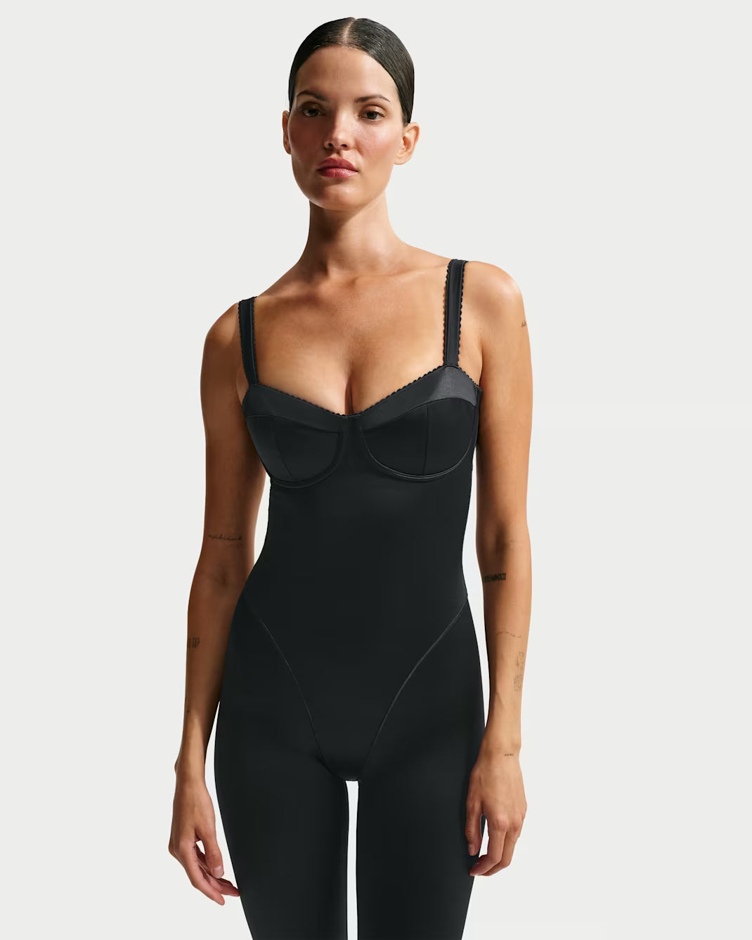 Satin Shine Picot Bodysuit