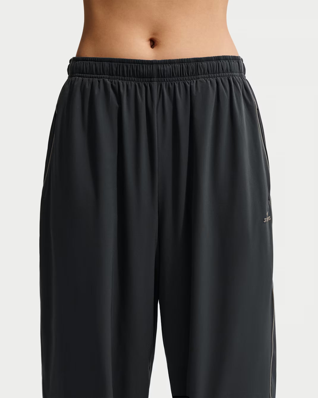 Stretch Nylon Pants Oversized