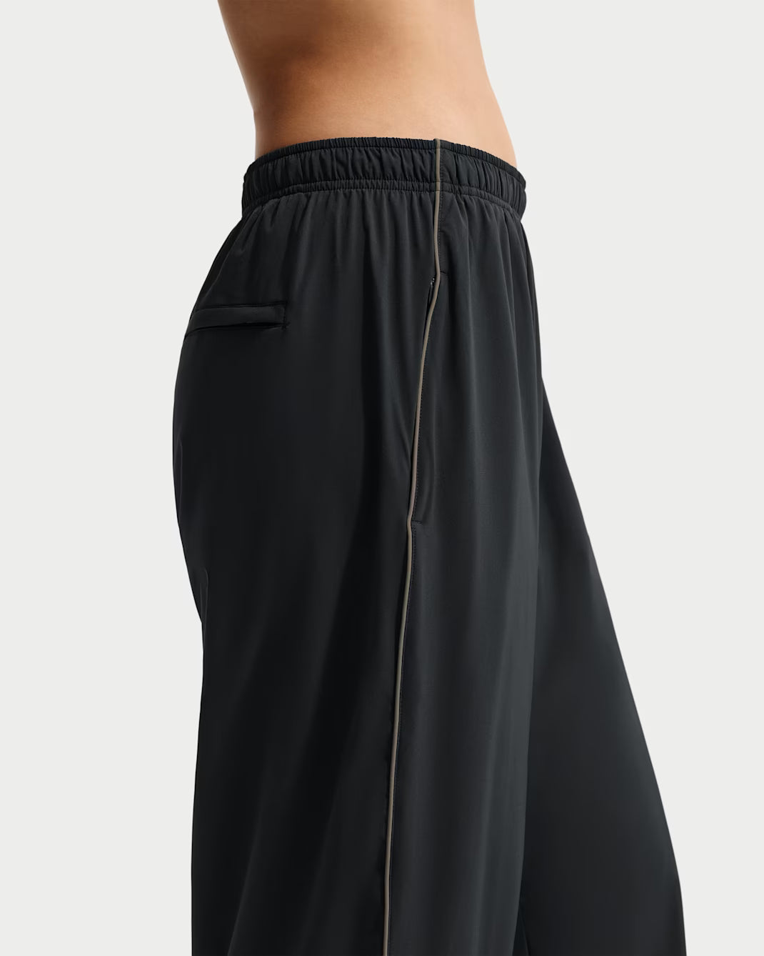 Stretch Nylon Pants Oversized