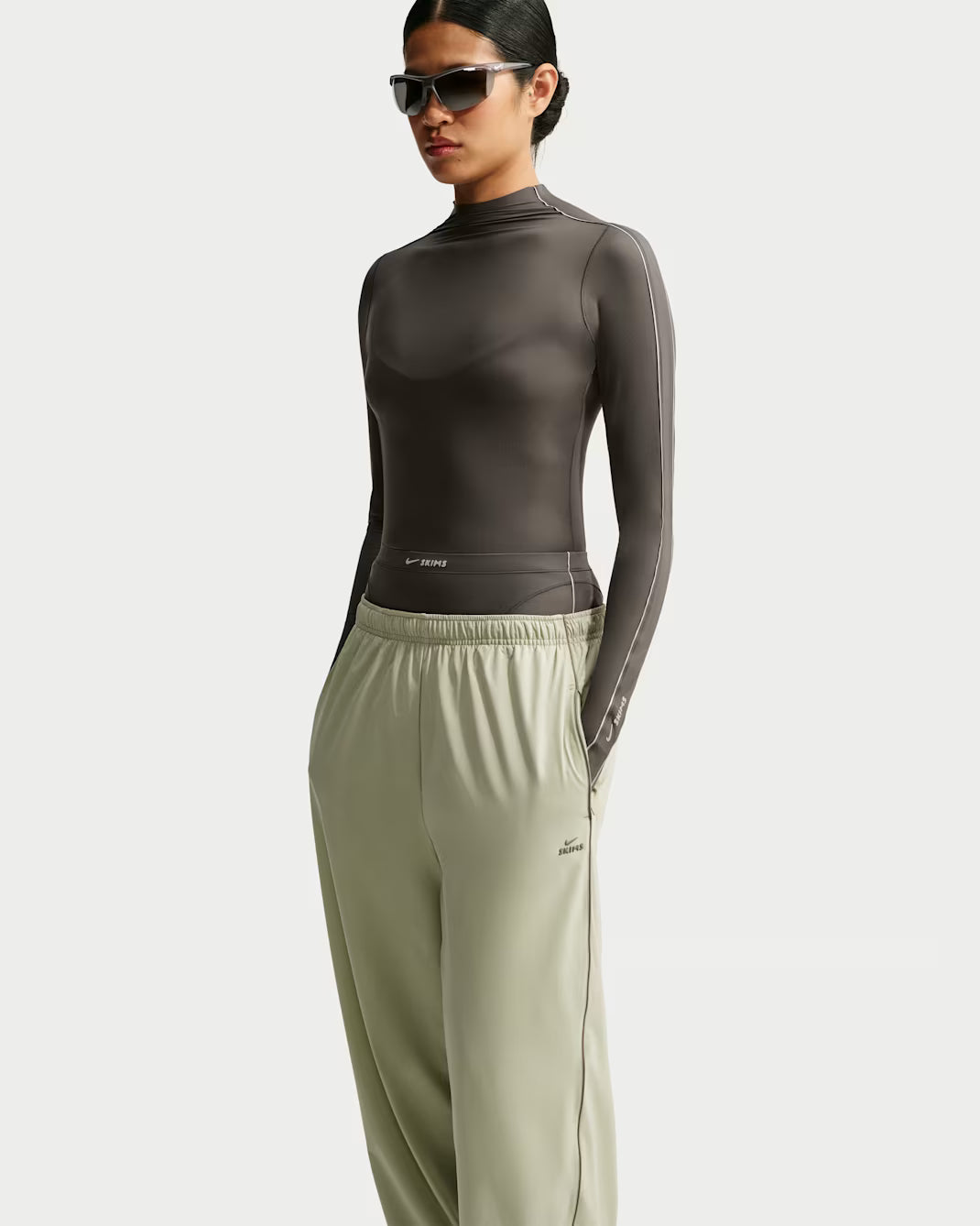 Weightless  Mock-Neck Long-Sleeve Top