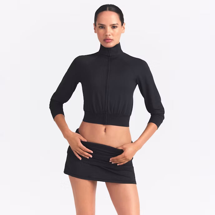Airy Cropped Track Jacket