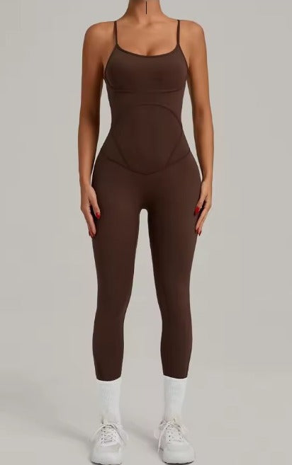Enterizo Yoga Deportivo Chandal Tira Cruzada