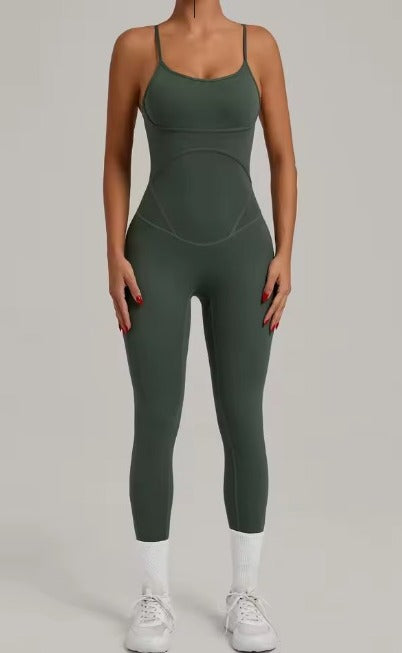 Enterizo Yoga Deportivo Chandal Tira Cruzada