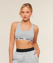 Set tres Piezas Script Embroidery Oversized Zip Through