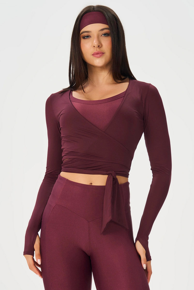 Cropped Wrap Top Equilibrium