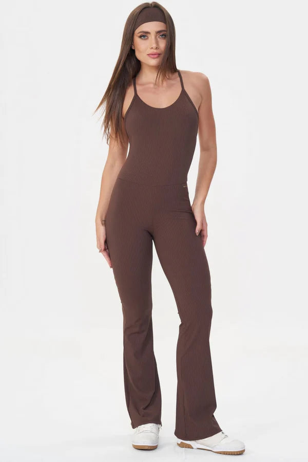 Macacao Flare Comfort Rib