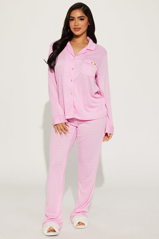 Sittin' Pretty Pointelle PJ Pant Set